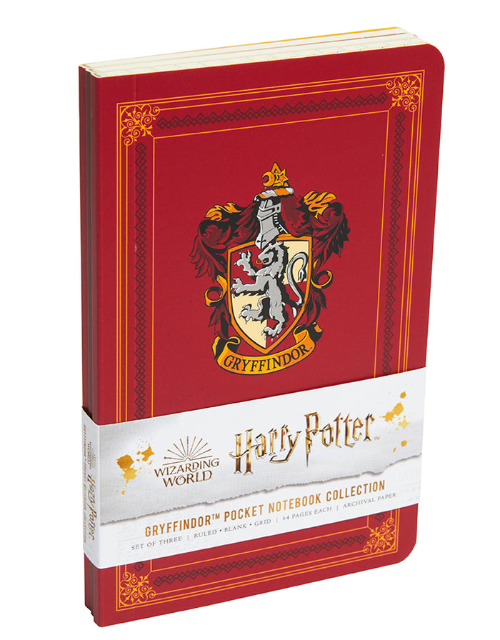 Harry Potter: Gryffindor Pocket Notebook Collection (Set of 3)