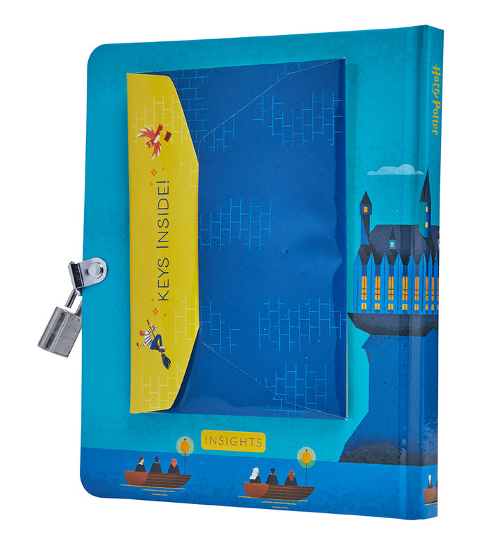Harry Potter: Hogwarts Castle at Night Lock & Key Diary