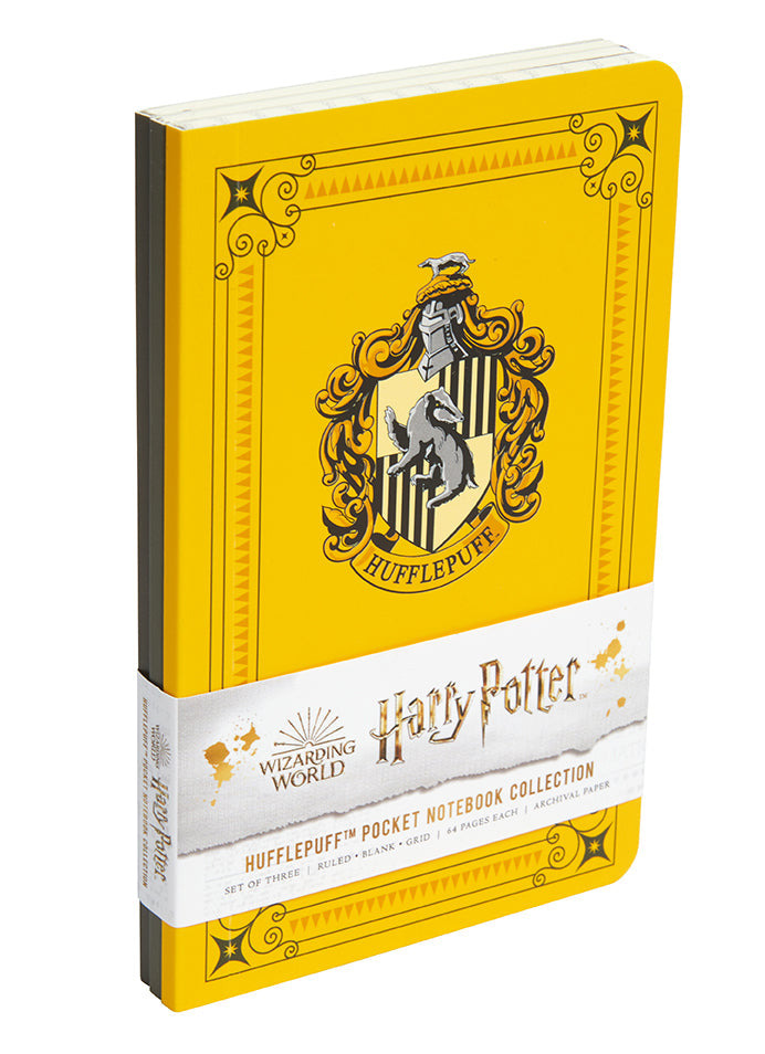 Harry Potter: Hufflepuff Pocket Notebook Collection (Set of 3)