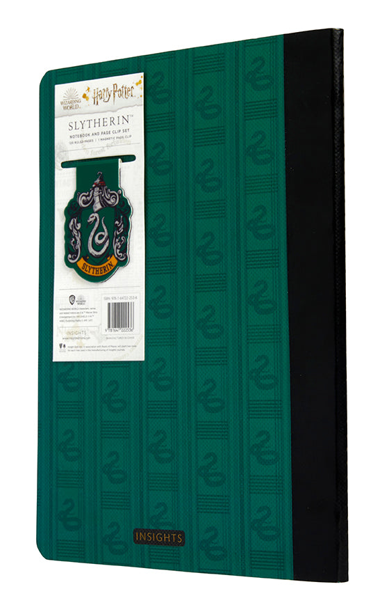Harry Potter: Slytherin Notebook and Page Clip Set