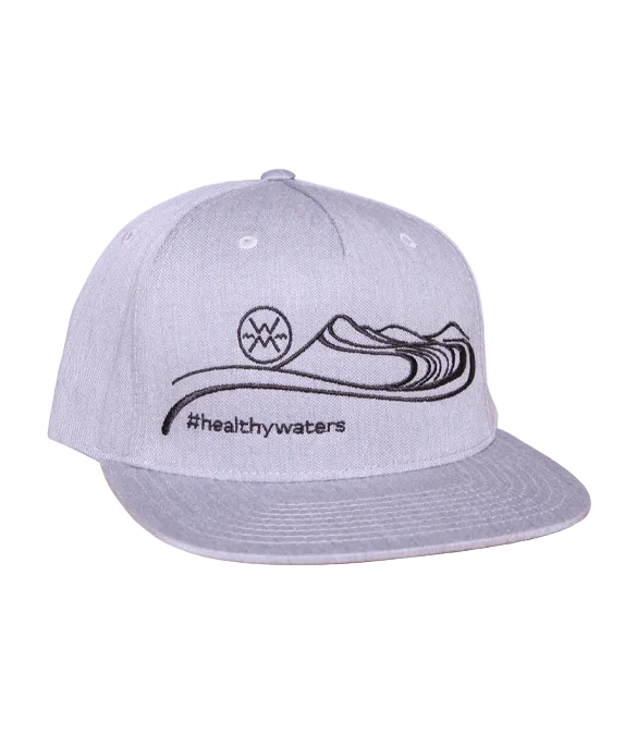 Werner Healthy Waters Flat Brim Hat Grey angle view