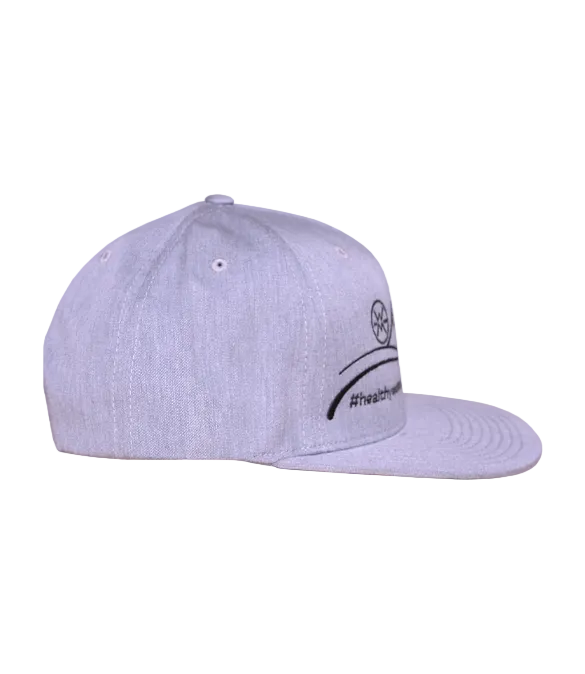 Werner Healthy Waters Flat Brim Hat Grey side view