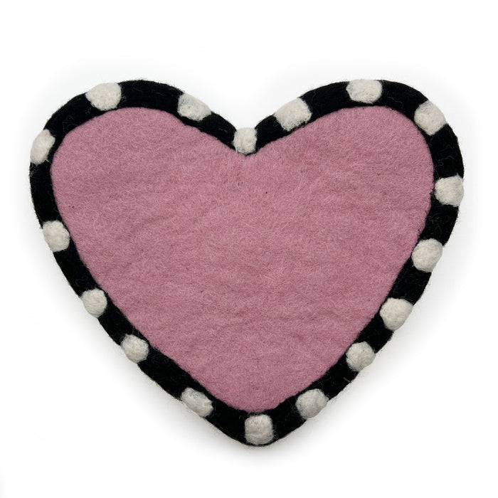 Heart Wool Trivet