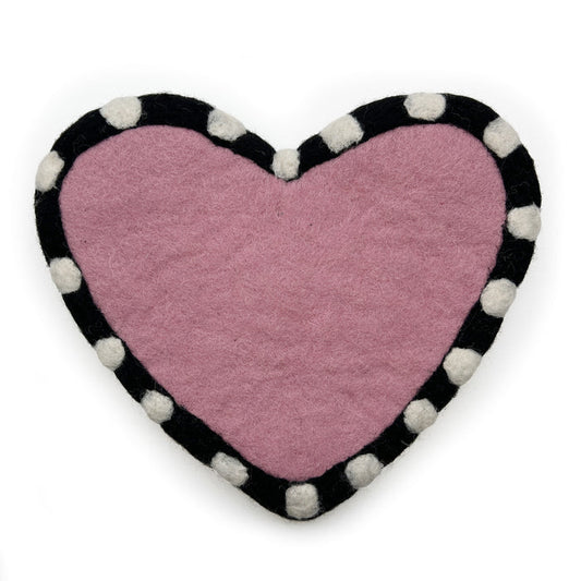 Heart Wool Trivet