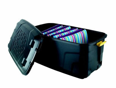 Heavy Duty Trunk on Wheels 145L Storage Box