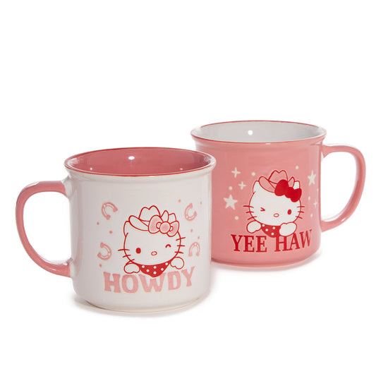 Hello Kitty Lone Star Ceramic Mug Gift Set (Set of 2) Home Goods Blue Sky Clayworks