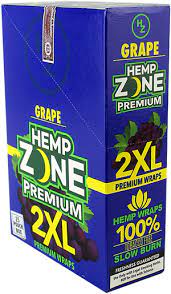 Hemp Zone 2XL Premium Wraps 5ct 25pk