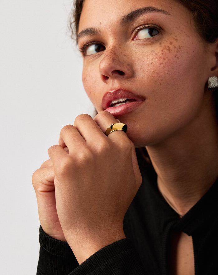 Hera Dome Stacking Ring | 18k Gold Vermeil Rings Missoma