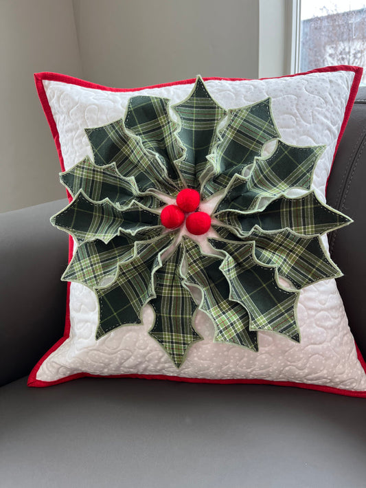 Holly Jolly Holiday Pillow