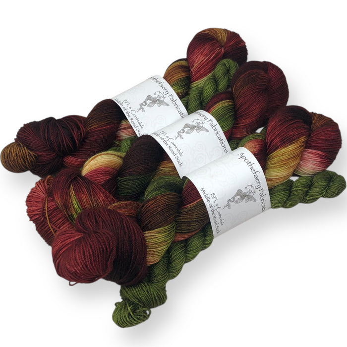 Holly King - sock yarn with mini, sock set