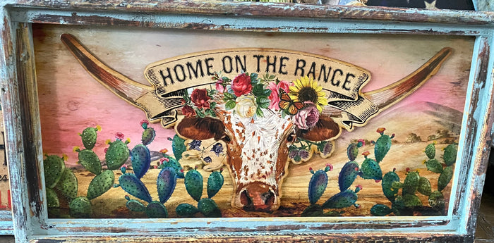 Home on the Range Lg Square Artwork
