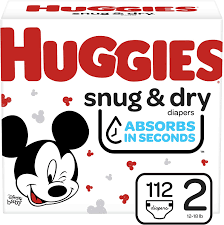 HUGGIES SNUG & DRY DIAPERS SIZE 2 GIGA 100 COUNT #ROCK VALUE PRODUCT ORDER BY TUESDAY OCT 27 ARRIVING NOV 04 FOR DELIVERY#