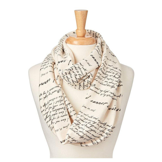 ‘I Cannot Live Without Books' Infinity Scarf - Library of Congress Shop