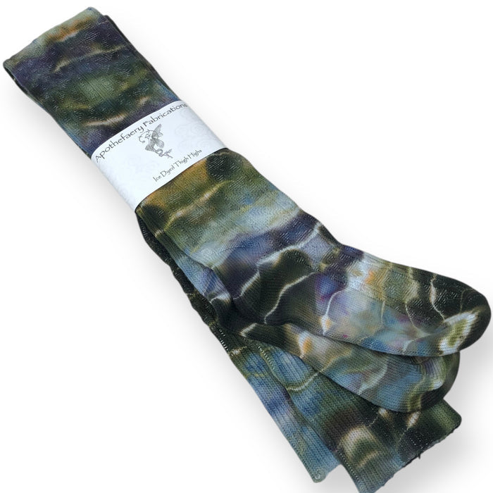 Ice dyed Thigh High socks