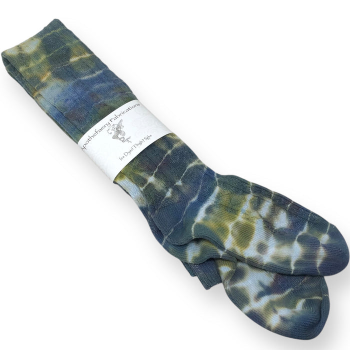 Ice dyed Thigh High socks