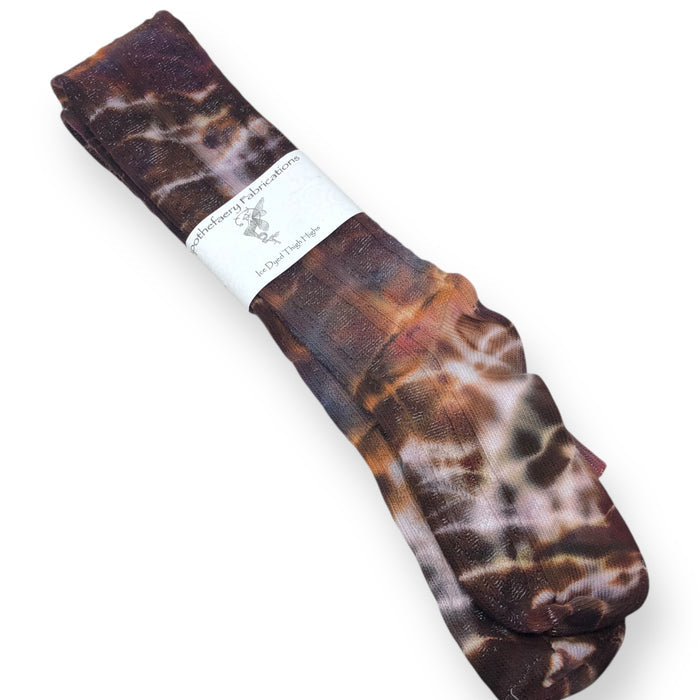 Ice dyed Thigh High socks