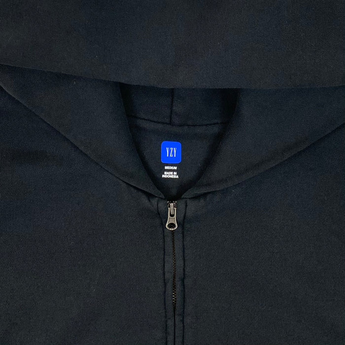Yeezy Gap 2022 Zip Up Hoodie In Black
