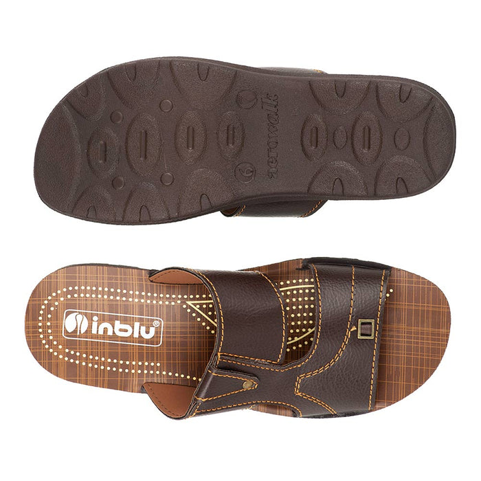 Inblu Men Slipper #GR02 - BROWN