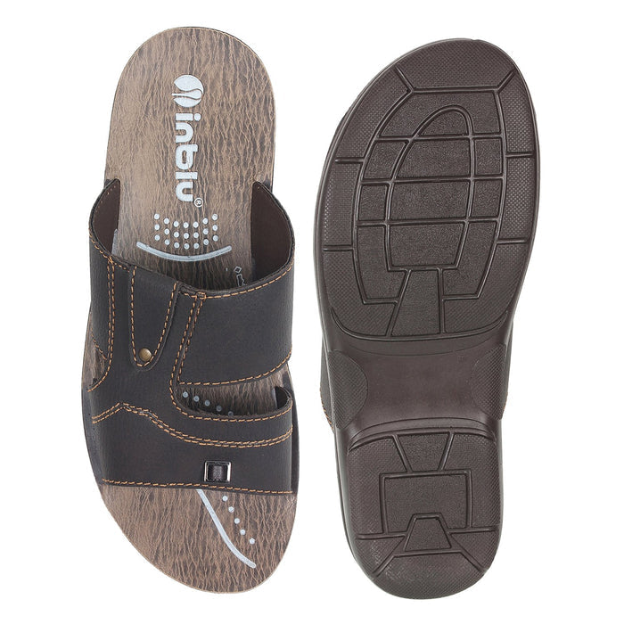 Inblu Men Slipper #LN05 - BROWN