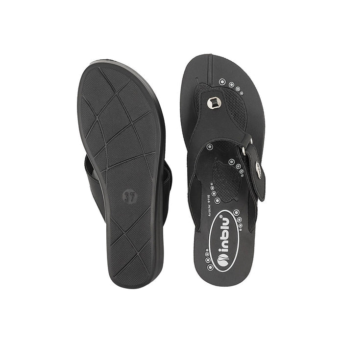 Inblu Women Slipper #9116 - BLACK