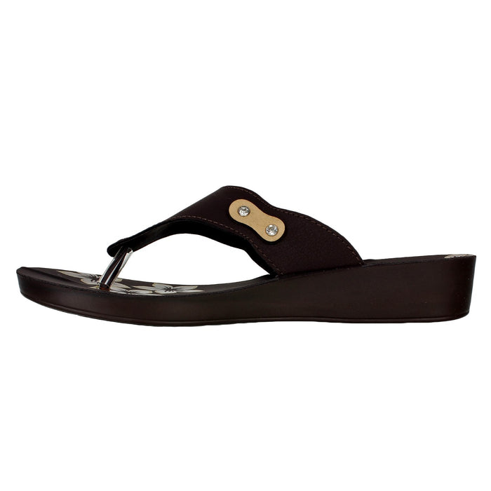 Inblu Women Slipper #91J3 - BLACK & BEIGE