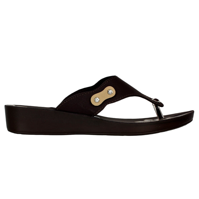 Inblu Women Slipper #91J3 - BLACK & BEIGE