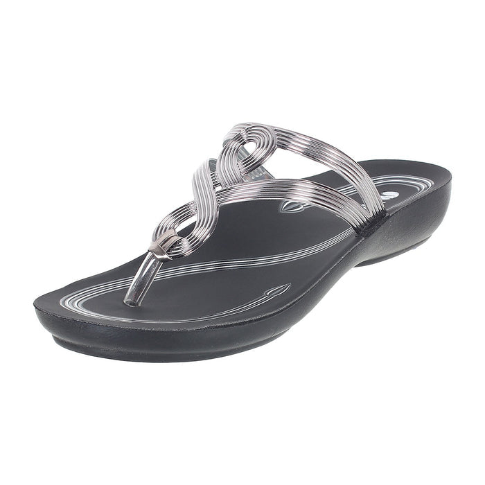 Inblu Women Slipper #AD54 - GUN METAL