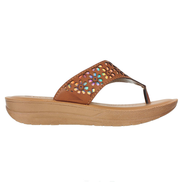 Inblu Women Slipper #CR01 - TAN