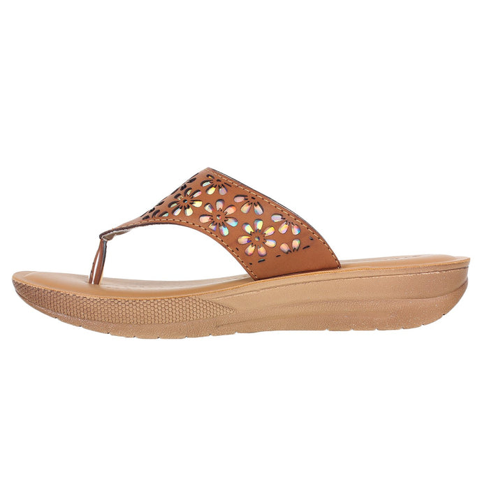 Inblu Women Slipper #CR01 - TAN