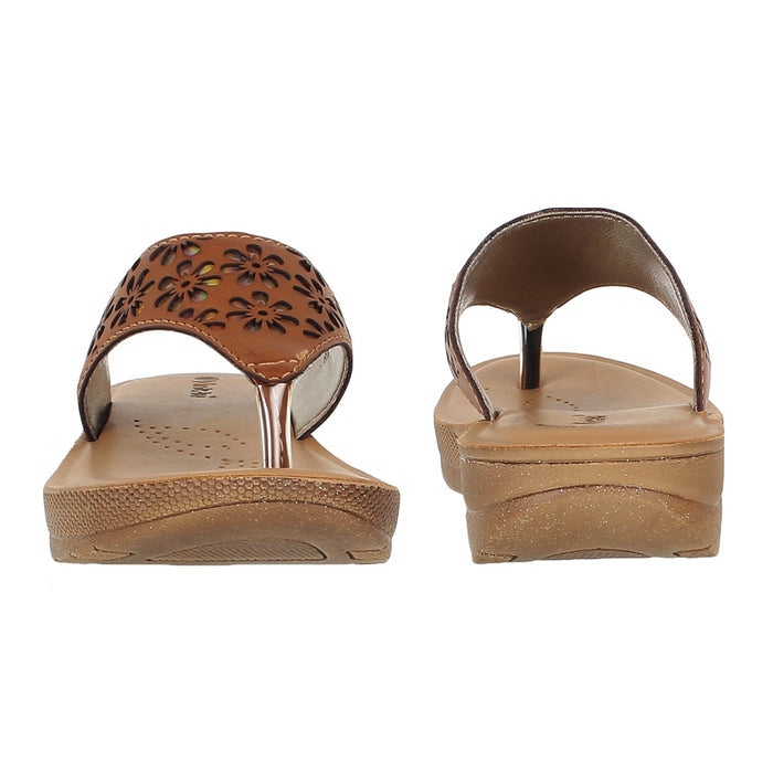 Inblu Women Slipper #CR01 - TAN