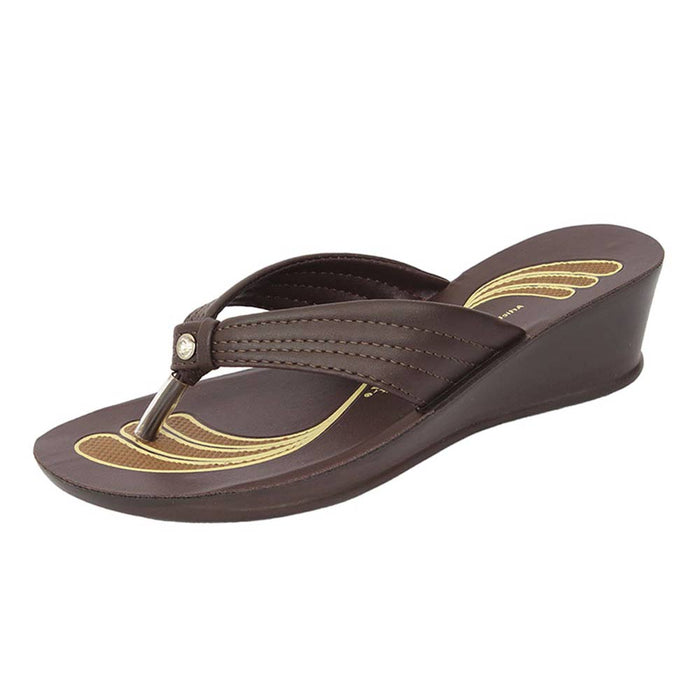 Inblu Women Slipper #OA79 - BROWN