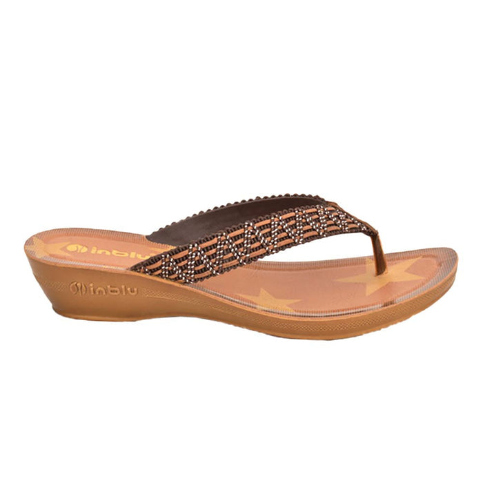 Inblu Women Slipper #SP53 - DARK BROWN