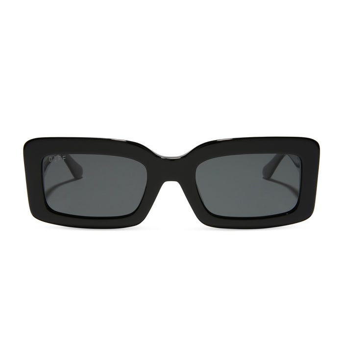 prescription sunglasses - indy black frame glasses