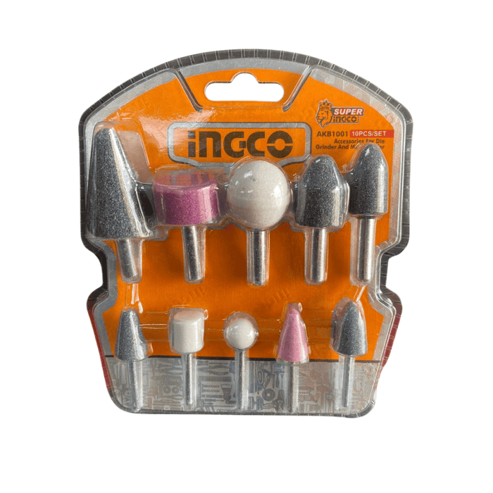 Ingco Grinder Accessories For Die Grinders And Mini Grinders 10Pcs - AKB1001 MEGA