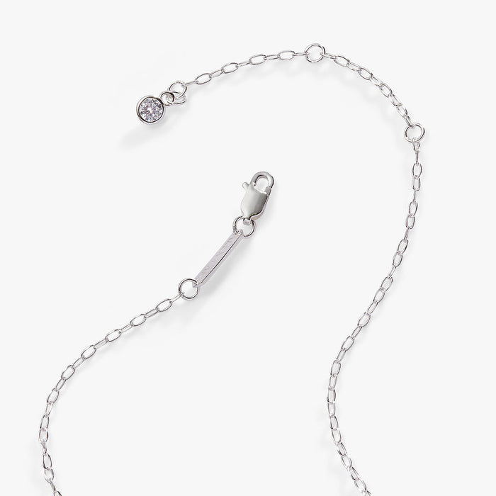 Initial L Precious Elongated Necklace