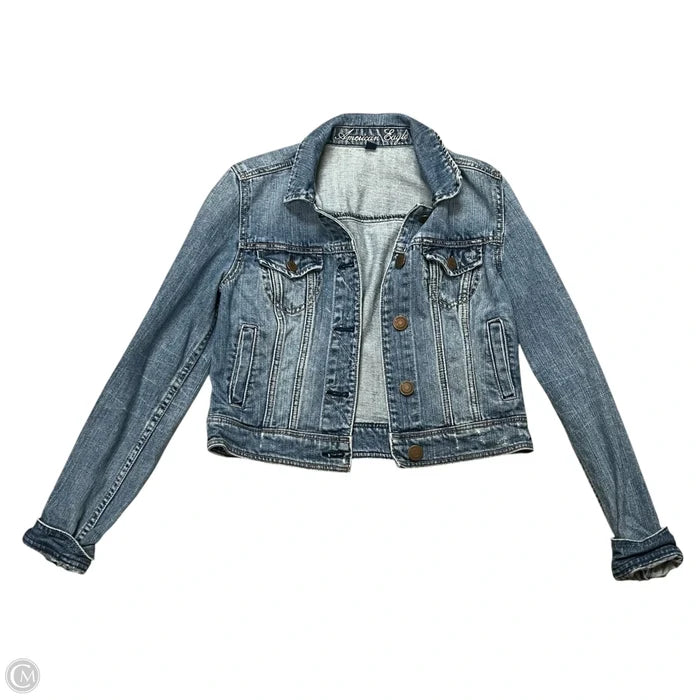 Jacket Denim By American Eagle In Blue Denim, Size: S