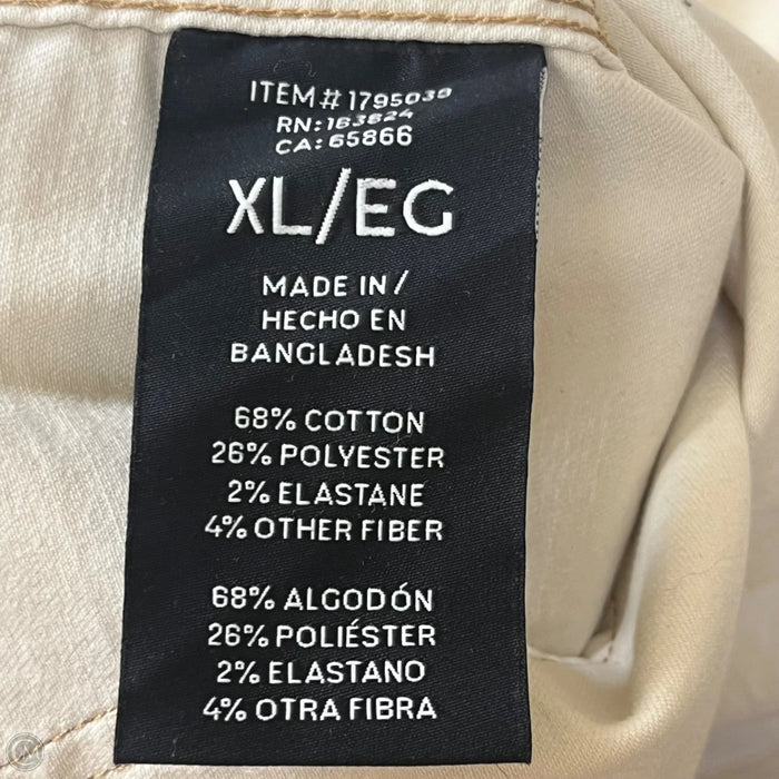 Jacket Denim By Well Worn In Cream Denim, Size: Xl