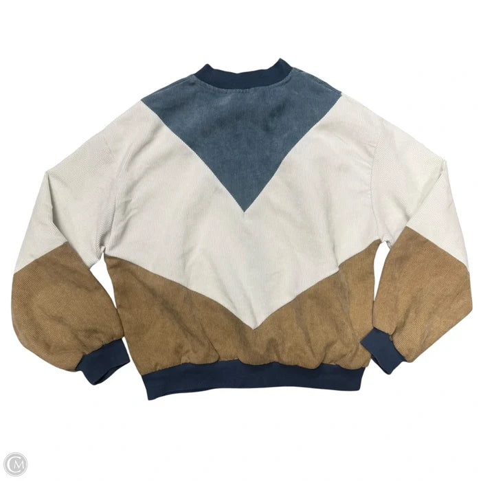 Jacket Other By Shein In Blue & Cream, Size: S