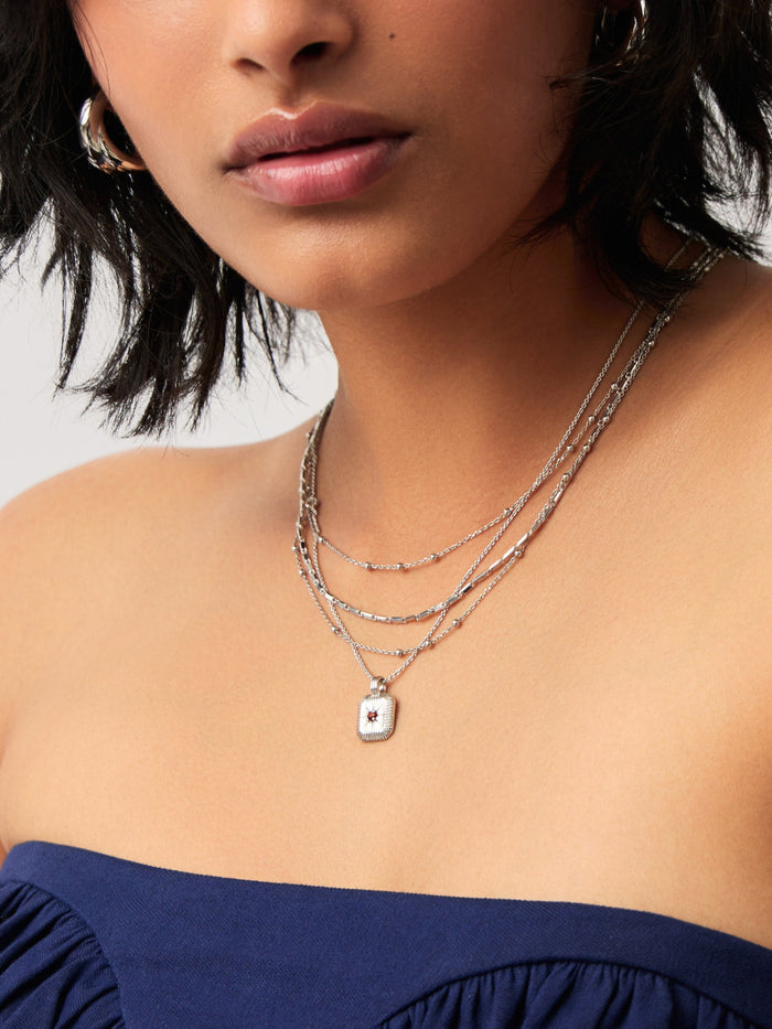 January Birthstone Pendant Necklace | Garnet/January Necklaces Missoma