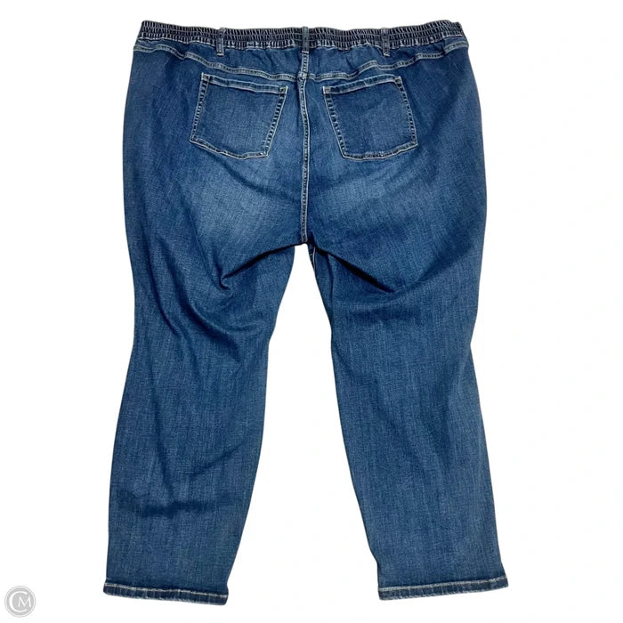 Jeans Cropped By Torrid In Blue Denim, Size: 28