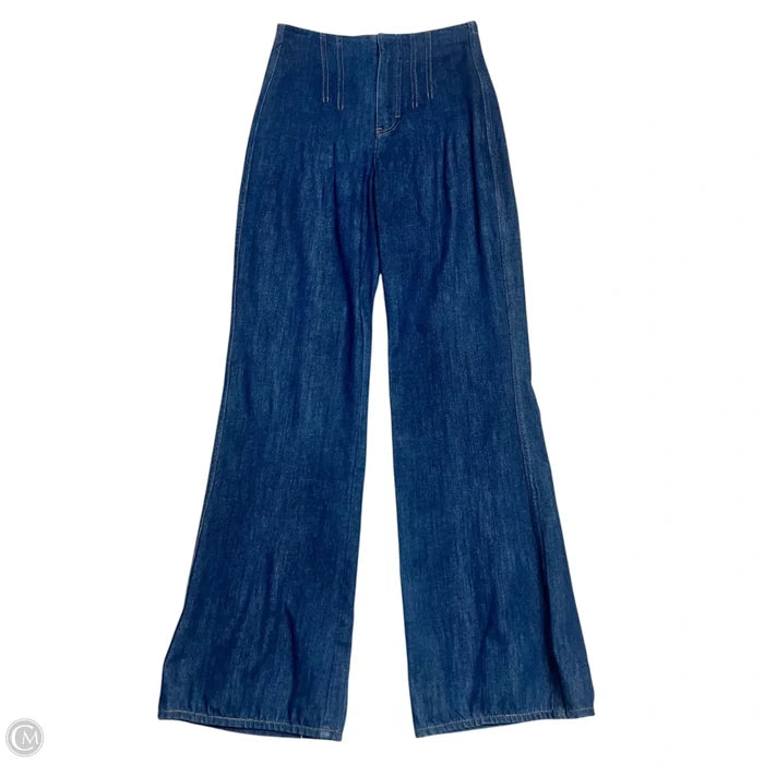 Jeans Flared By Ann Taylor In Blue Denim, Size: 4