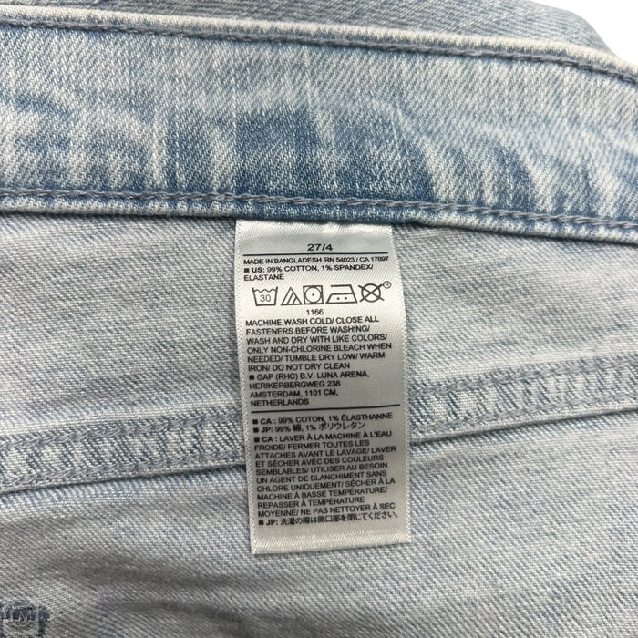 Jeans Straight By Banana Republic In Blue Denim, Size: 4