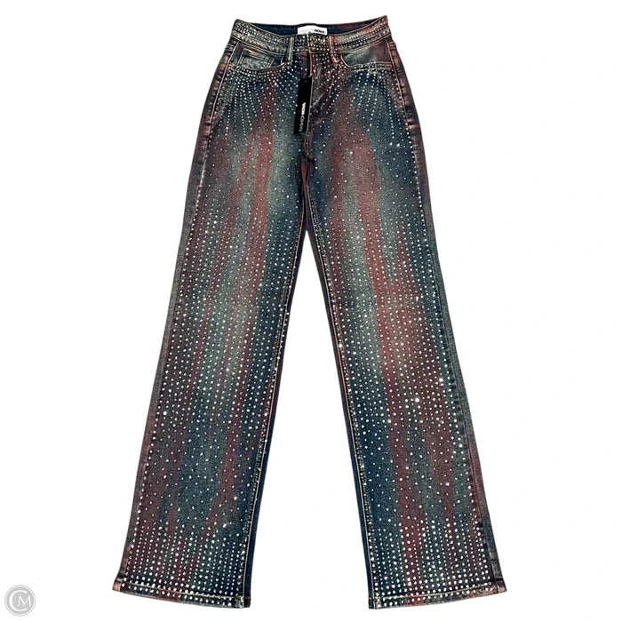 Jeans Wide Leg By Fashion Nova In Blue Denim, Size: 0