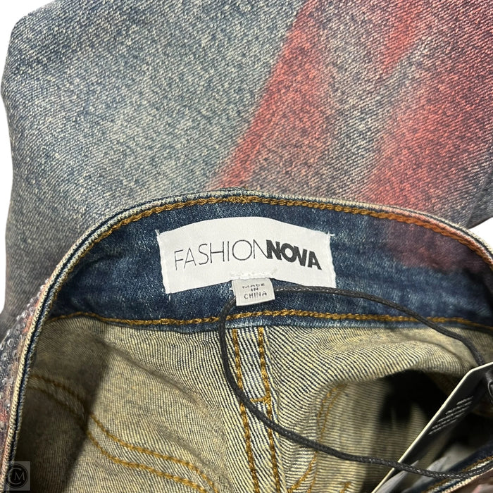 Jeans Wide Leg By Fashion Nova In Blue Denim, Size: 0
