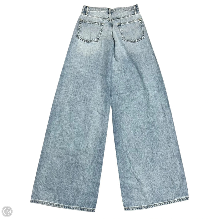 Jeans Wide Leg By Gap In Blue Denim, Size: 0