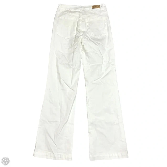 Jeans Wide Leg By Molly Bracken In White Denim, Size: 4