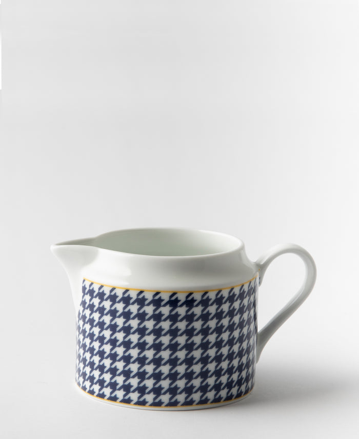 Jenna Clifford Galateo Blue Check Creamer - Blue