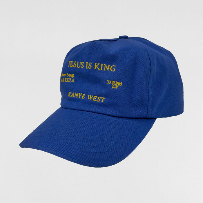 Jesus Is King 2019 Embroidered Vinyl Hat In Blue