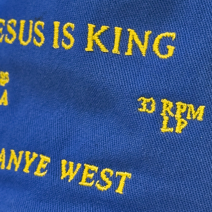 Jesus Is King 2019 Embroidered Vinyl Hat In Blue