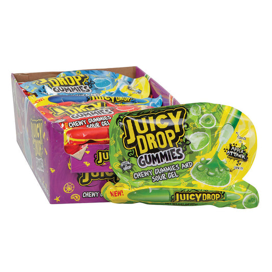 Juicy Drop Gummy Candy with Sour Gel - 16 Count